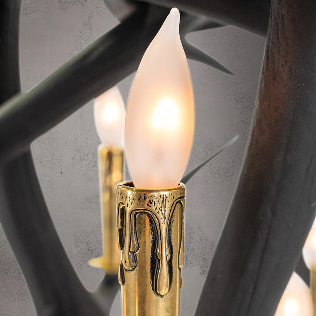10 Light Crossbar Elk Antler Chandelier Antler Chandelier