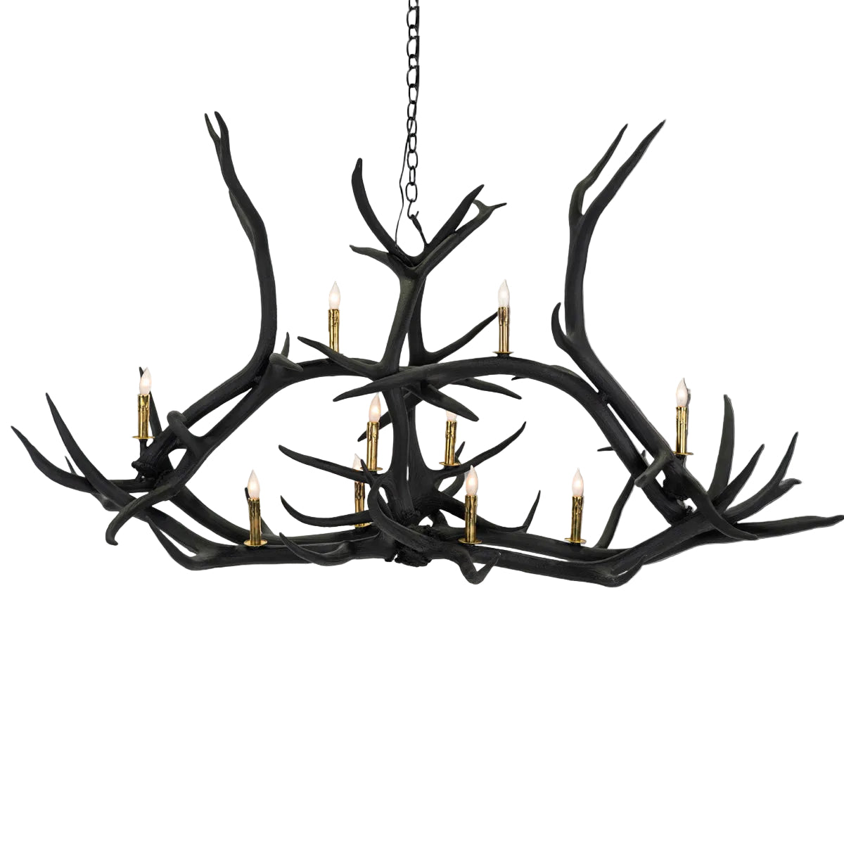 10 Light Crossbar Elk Antler Chandelier Antler Chandelier