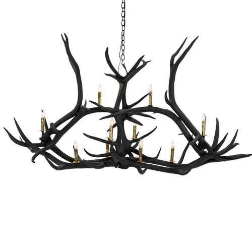 10 Light Crossbar Elk Antler Chandelier Antler Chandelier