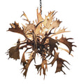 16 Light Fallow Sphere Antler Chandelier