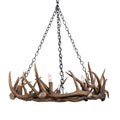 8 Light Elk Ring Antler Chandelier