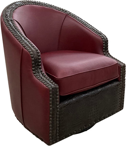 Tuscan Rouge Swivel Chair