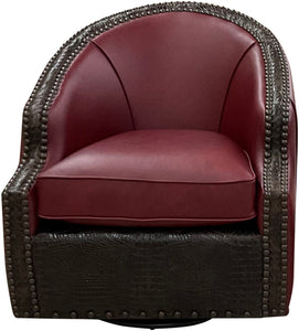 Tuscan Rouge Swivel Chair