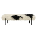Alba Tibetan Bench - Natural Black & White