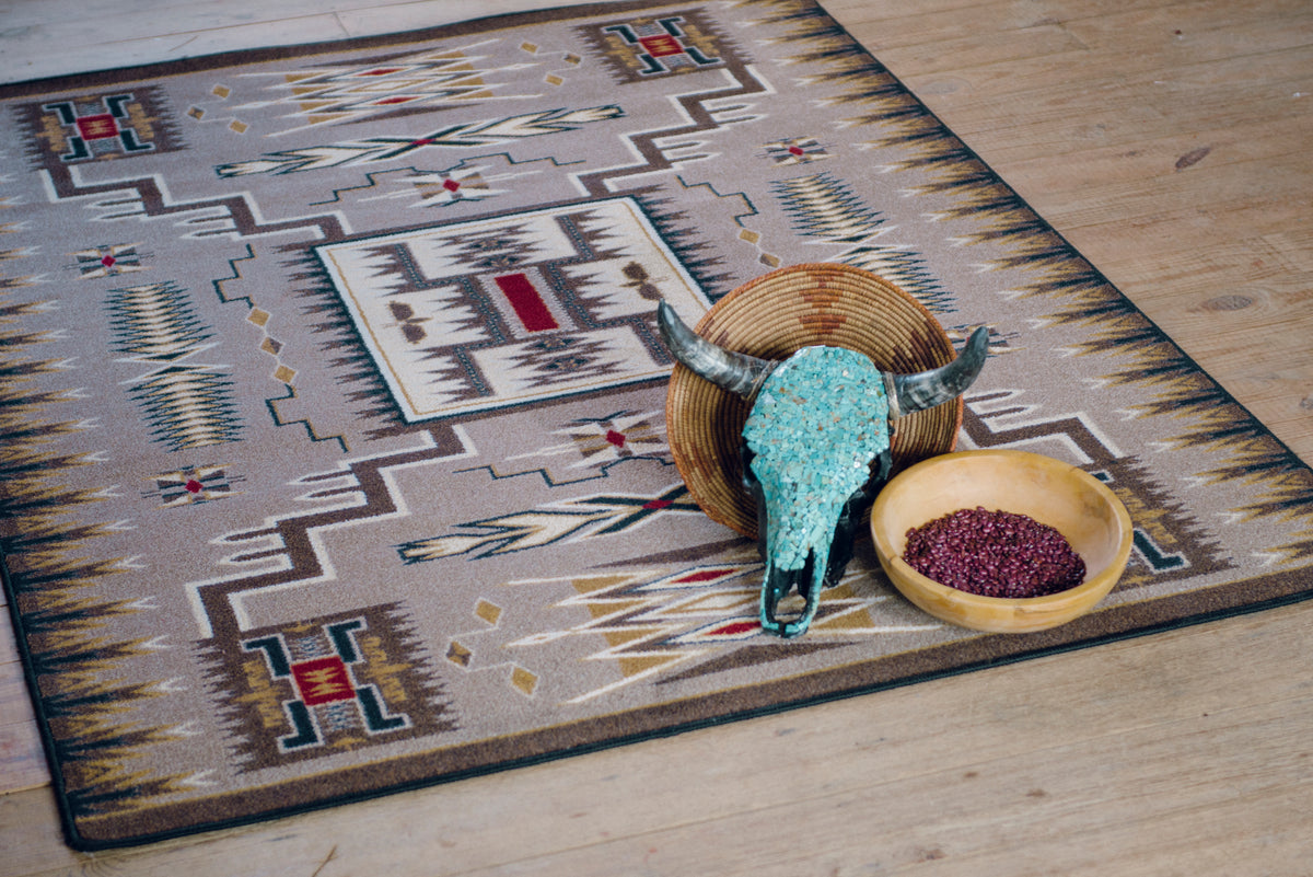 Image of an area rug, Storm Catcher - Chestnut