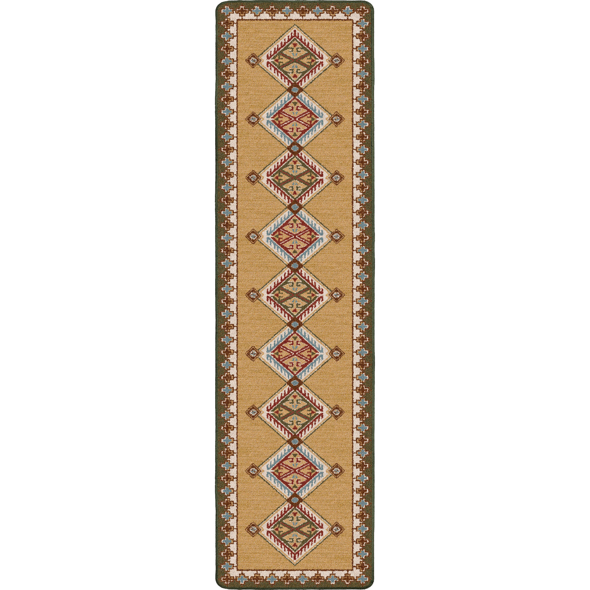 Image of an area rug, Ancestry - Green