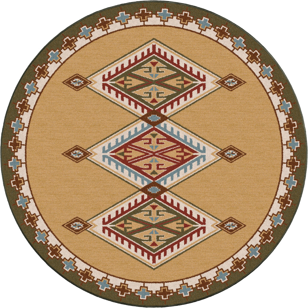 Image of an area rug, Ancestry - Green
