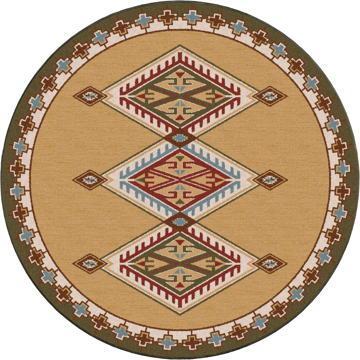 Image of an area rug, Ancestry - Green