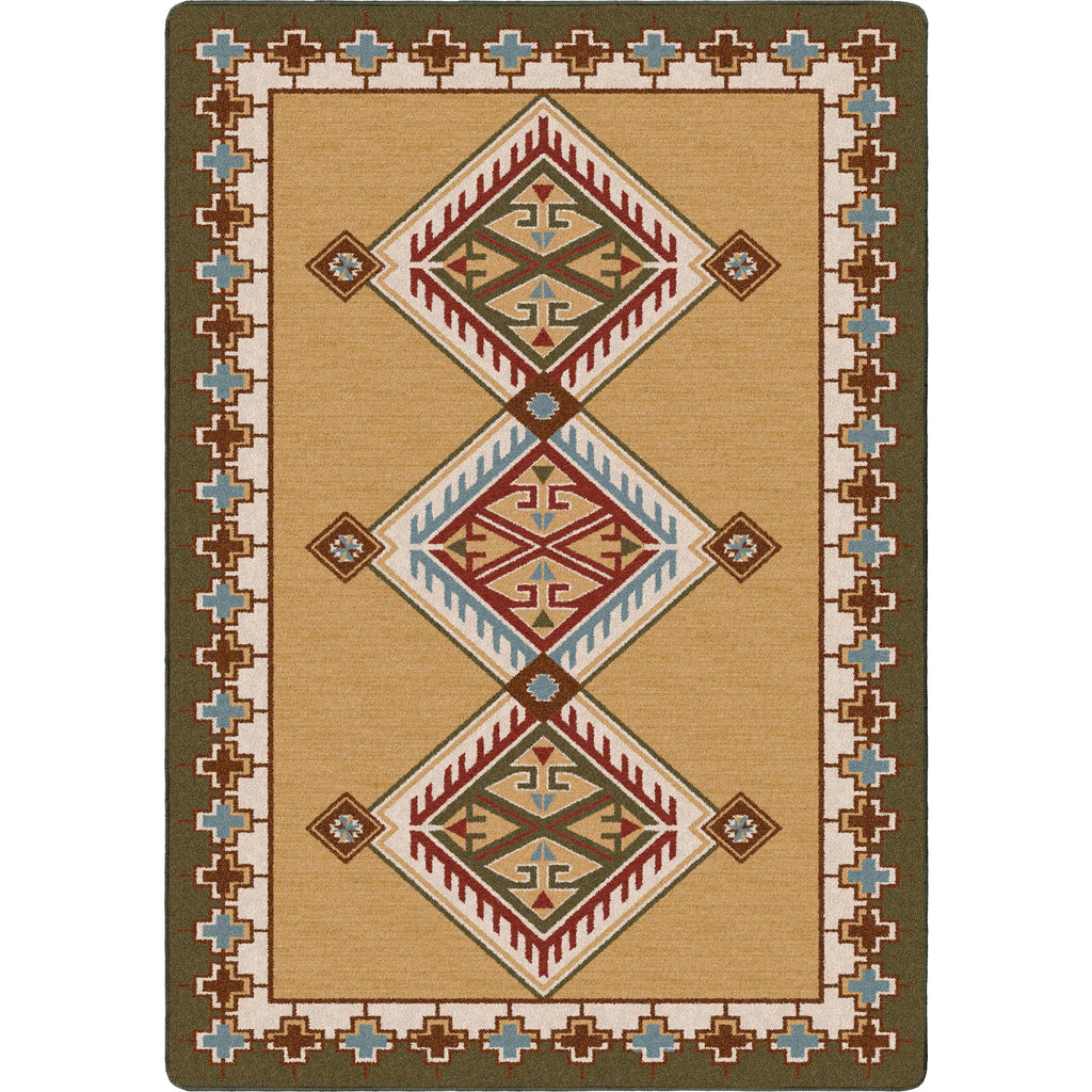 Image of an area rug, Ancestry - Green