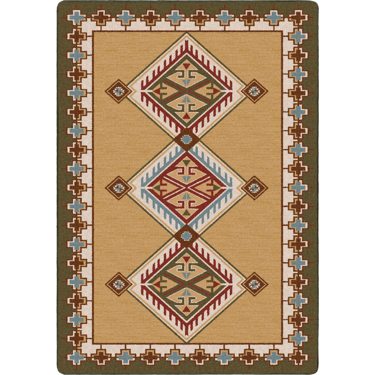 Image of an area rug, Ancestry - Green