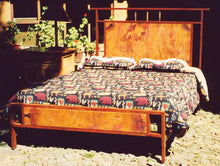Load image into Gallery viewer, Mission Copper Rustic Western Bed With Copper Panels And Custom Finishes