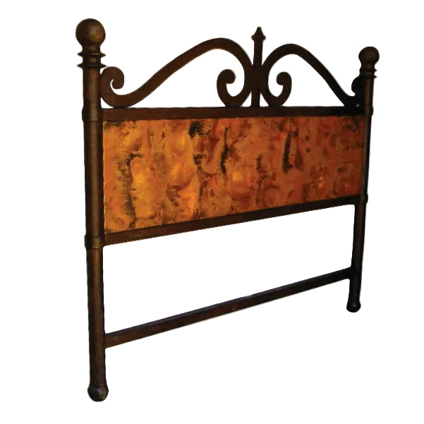 Mazatlan Hammered Copper & Forged Iron Headboard