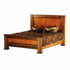 Montana Hammered Copper & Reclaimed Wood Rustic Western Bed