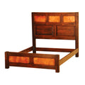 Ranch Hammered Copper & Reclaimed Wood Old World Style Bed