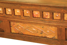 Load image into Gallery viewer, Detail Image Alma Hand Hammered Copper &amp; Wood Elegant Rustic Western, Offered WIth Custom Wood Finishes  