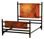 Florida Forged Iron & Hammered Copper Panel Bed