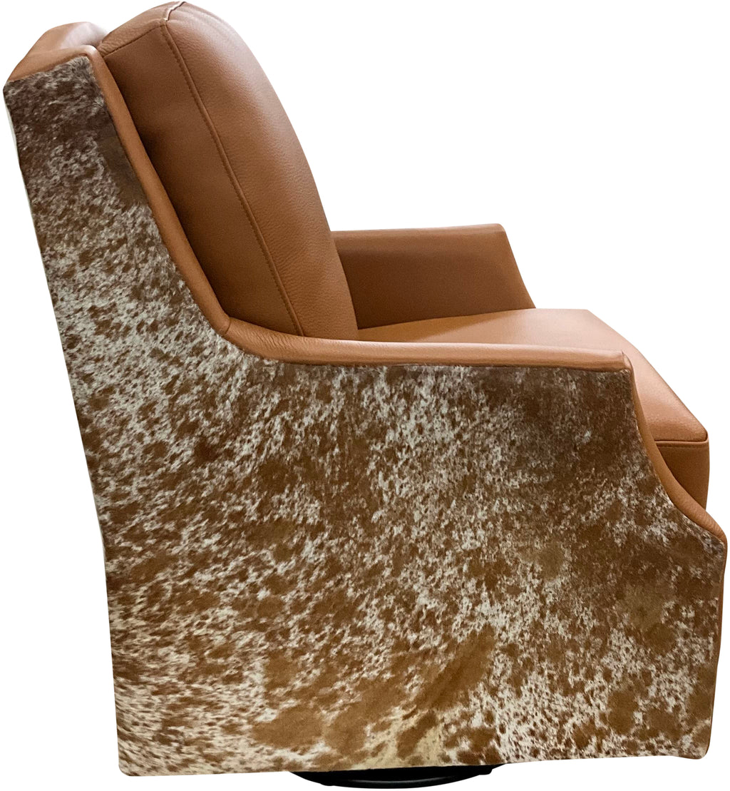 Longhorn Tallback Swivel Glider