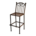 Park City Hand Forged Iron Barstool With Parisian Design