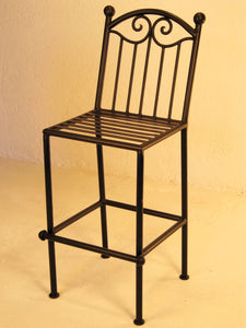 Park City Hand Forged Iron Barstool With Parisian Design