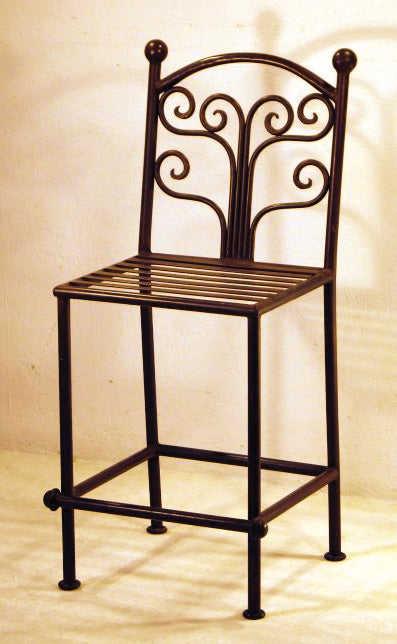 Park City Hand Forged Iron Barstool With Fuente Design