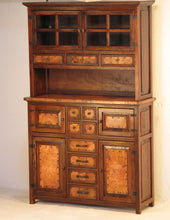 Load image into Gallery viewer, Francisco hammered Copper Iron &amp; Wood Custom Buffet With Hutch From Copper Instincts