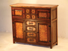 Load image into Gallery viewer, Francisco hammered Copper Iron &amp; Wood Custom Buffet From Copper Instincts