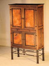 Load image into Gallery viewer, Laredo Cantina Wine Cabinet w/ Pablo Base &amp; Copper