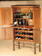 Load image into Gallery viewer, Laredo Cantina Wine Cabinet w/ Pablo Base &amp; Copper