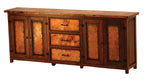 Muy Grande Hammered Copper Wood & Iron Buffet From Copper Instincts