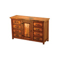 Francisco hammered Copper Iron & Wood Custom Buffet From Copper Instincts