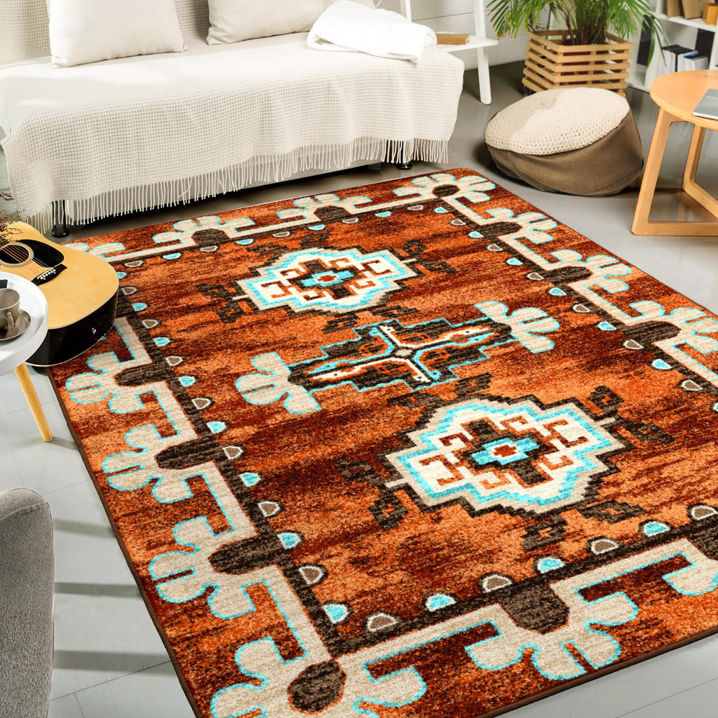 Image of an area rug, Badlands - Rust