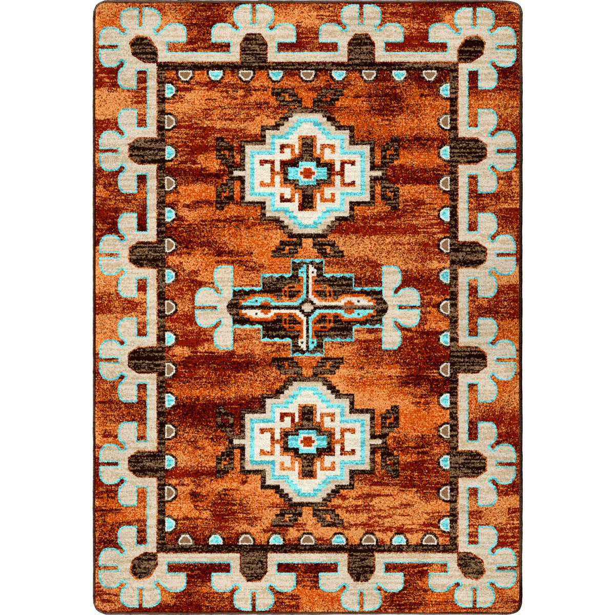 Image of an area rug, Badlands - Rust
