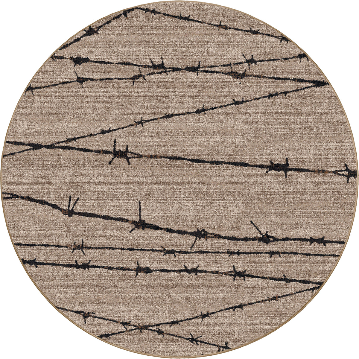 Image of an area rug, Barbed Wire - Natural