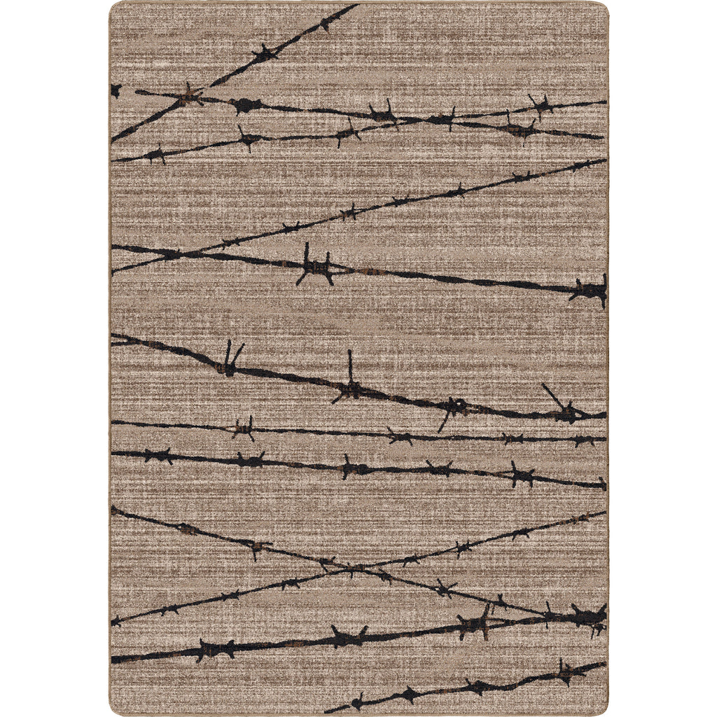 Image of an area rug, Barbed Wire - Natural