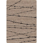 Image of an area rug, Barbed Wire - Natural
