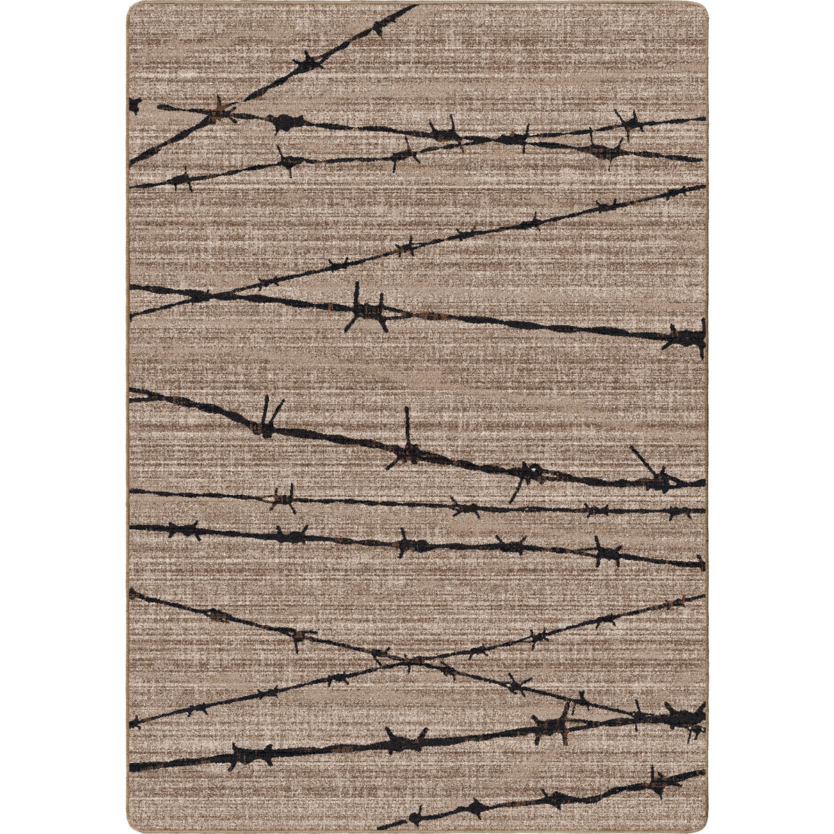 Image of an area rug, Barbed Wire - Natural