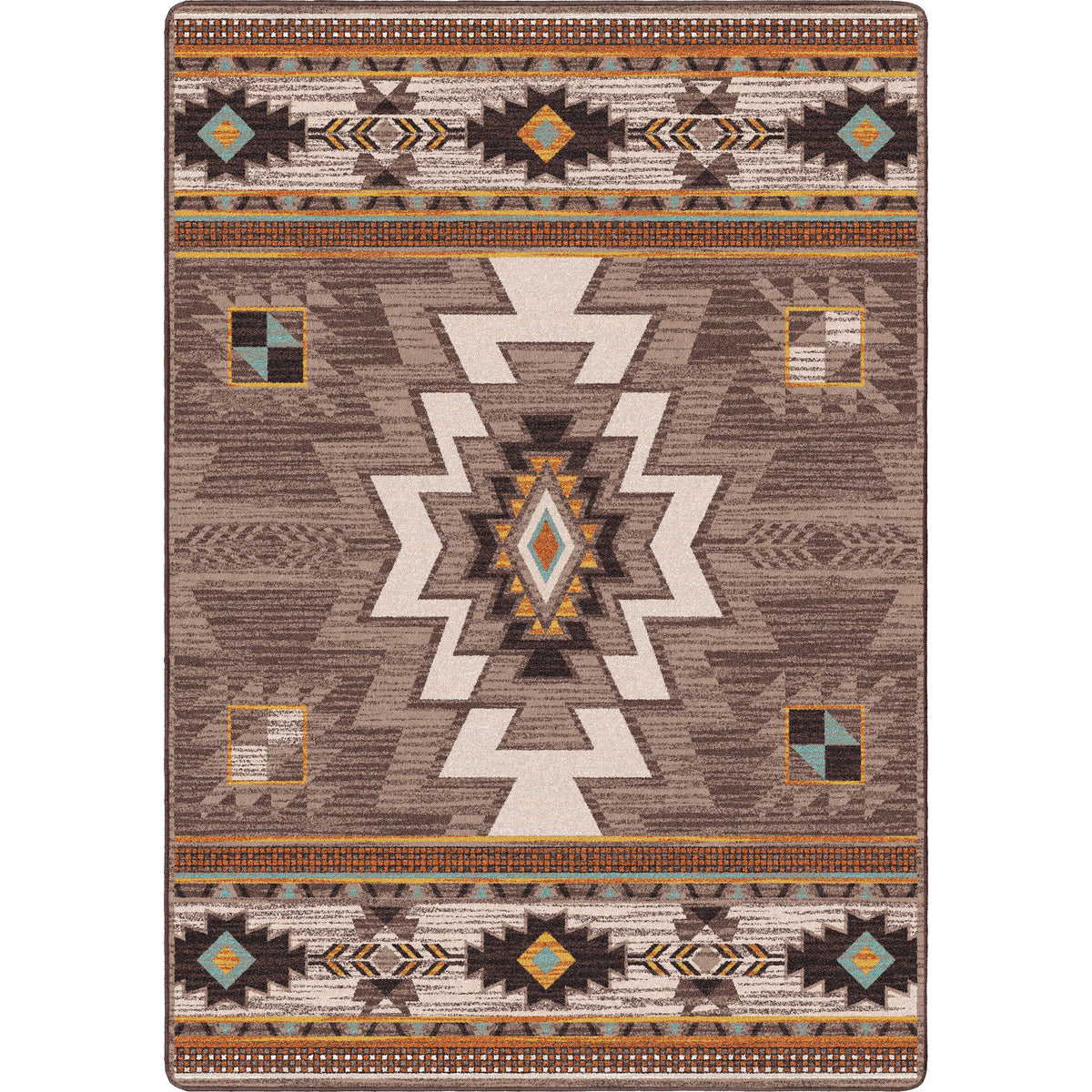 Image of an area rug, Barrel - Worn Saddle
