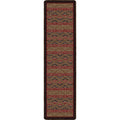 Image of an area rug, Basket Weave - Dark Chocolate