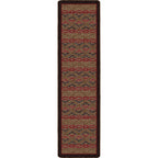 Image of an area rug, Basket Weave - Dark Chocolate