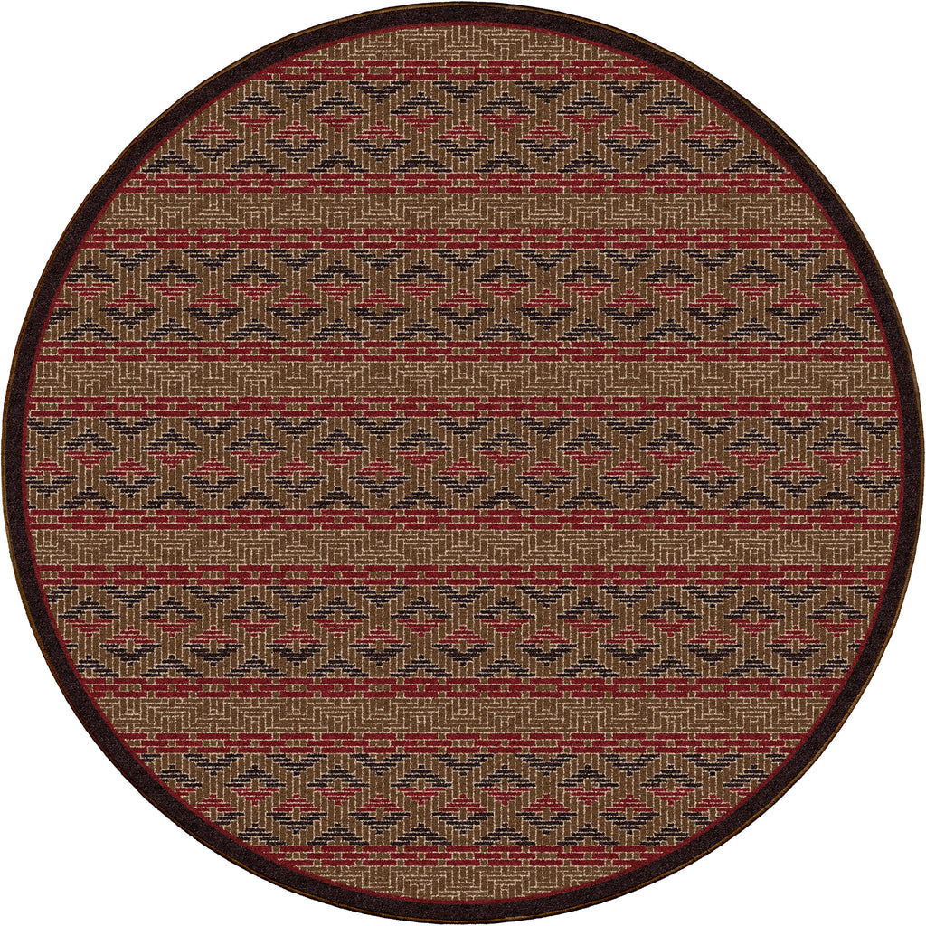 Image of an area rug, Basket Weave - Dark Chocolate