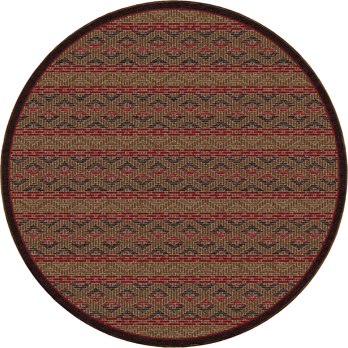 Image of an area rug, Basket Weave - Dark Chocolate