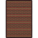 Image of an area rug, Basket Weave - Dark Chocolate
