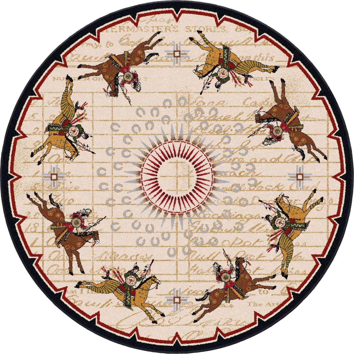 Image of an area rug, Battle Records - Multi