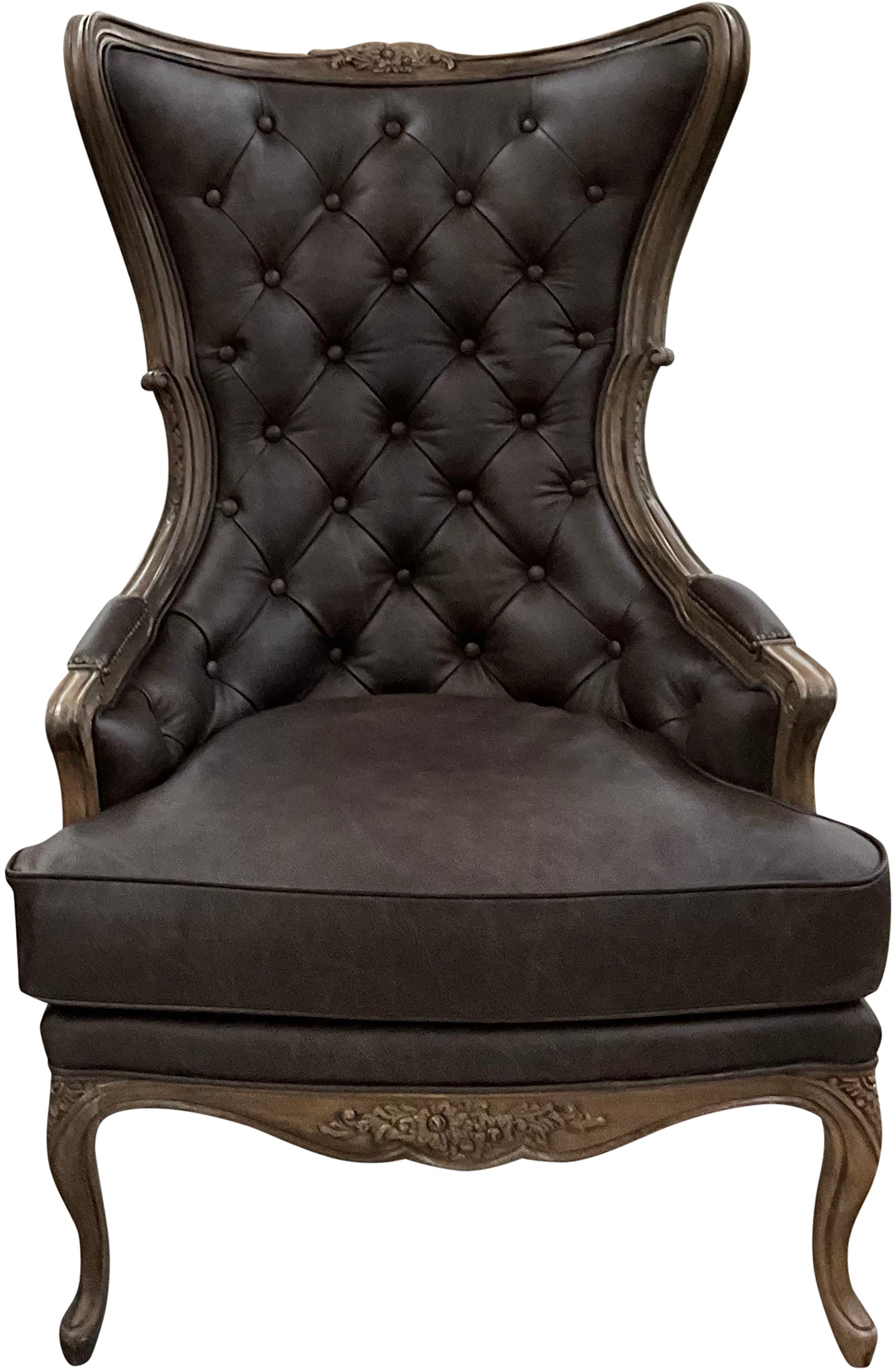 Serengeti Monarch Wingback – luxury Victorian safari style accent chair in Palio Texas leather with authentic zebra hide exterior. Perfect for high-end lodge and western interiors.