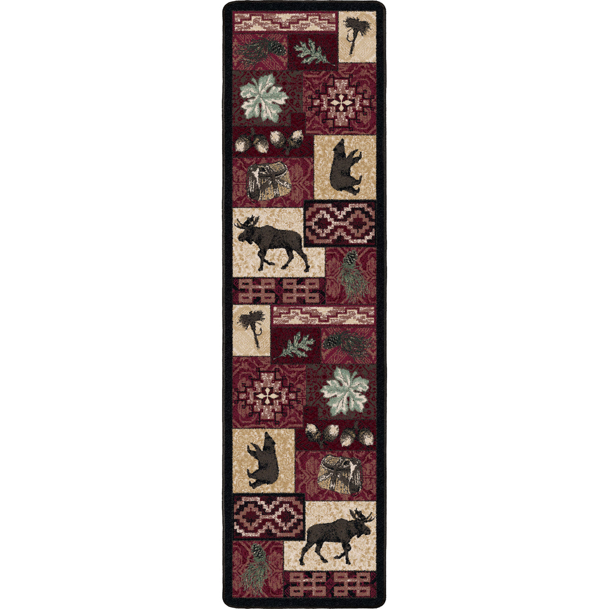 Image of an area rug, Bear Creek Lodge - Red