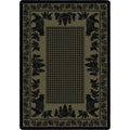 Image of an area rug, Bear Family - Green