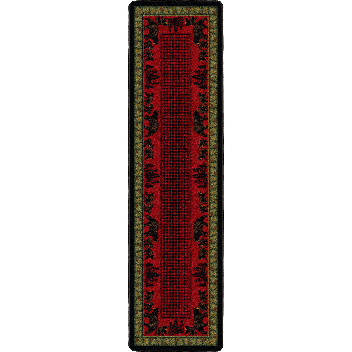 Image of an area rug, Bear Family - Multi