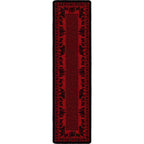 Image of an area rug, Bear Family - Red