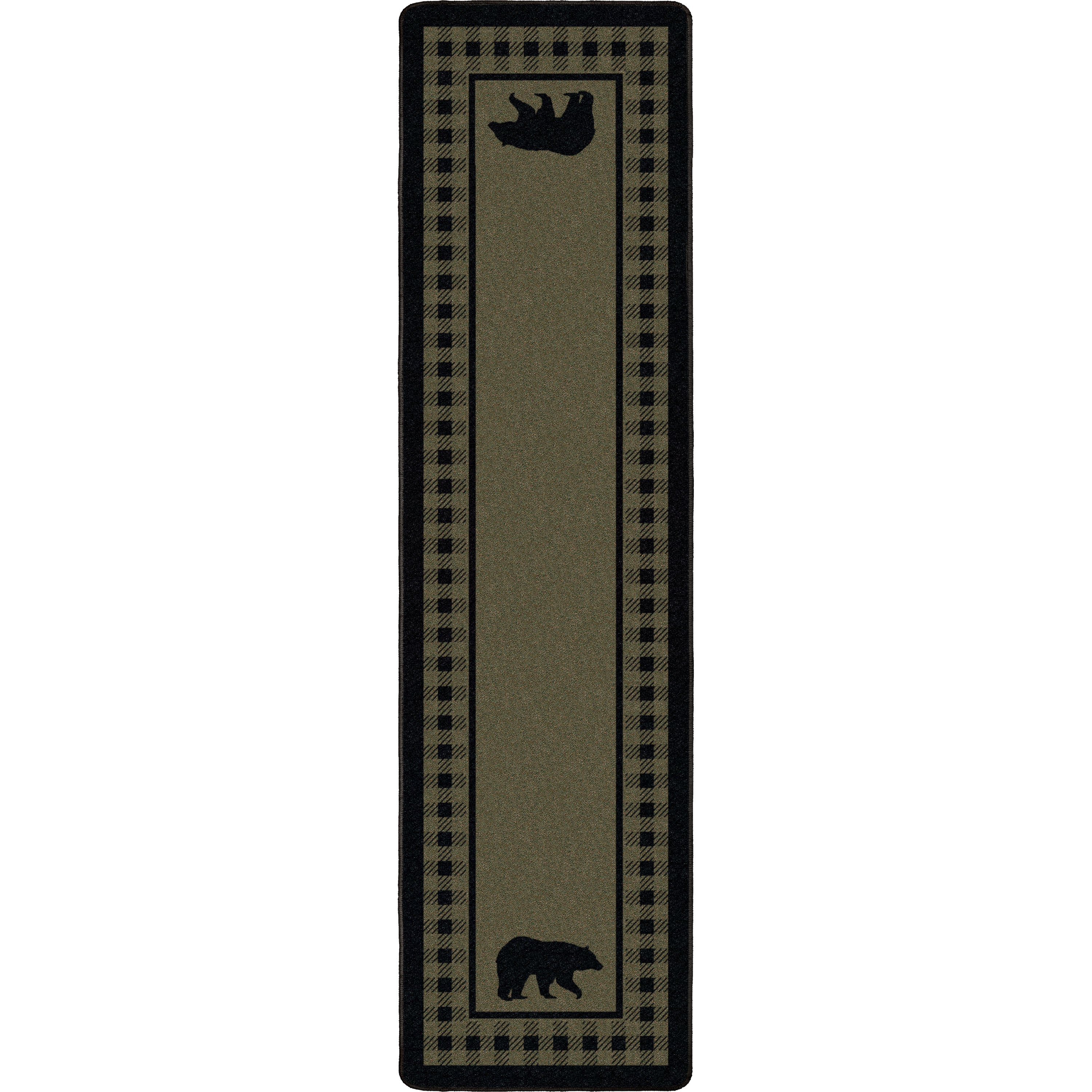 Image of an area rug, Bear Refuge - Green