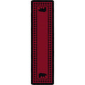 Image of an area rug, Bear Refuge - Red